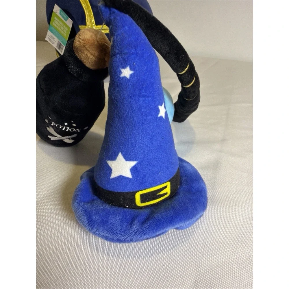 Frisco Magic Chest Plush Squeaky Dog Toy Hide & Seek Potion Wand Wizard Hat NWT